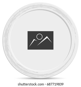 Picture icon. Image template.