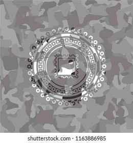 picture icon inside grey camo texture