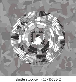 picture icon inside grey camo texture