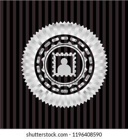 picture icon inside silver badge