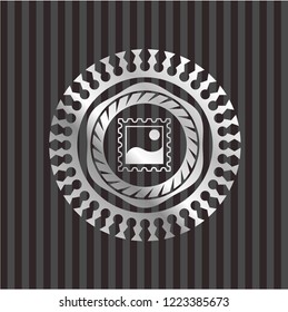 picture icon inside silver emblem