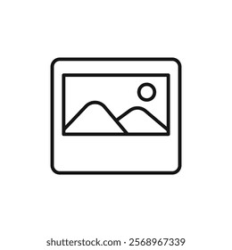 Picture icon Isolated flat vector in outline