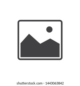 Picture icon isolated on the white background