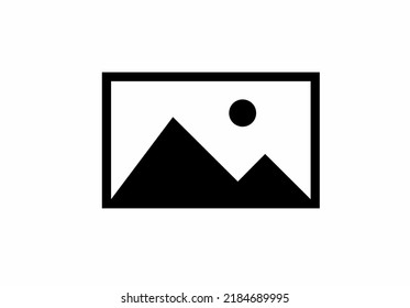 picture icon isolated on white background