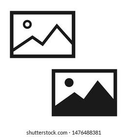 Picture icon isolated vector image