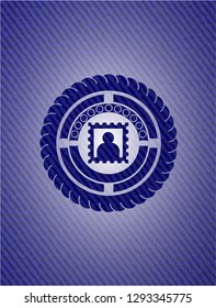 picture icon with jean texture