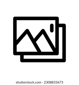 picture icon line style vector