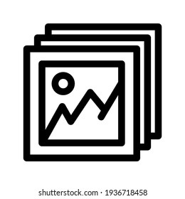 picture icon or logo isolated sign symbol vector illustration - high quality black style vector icons

