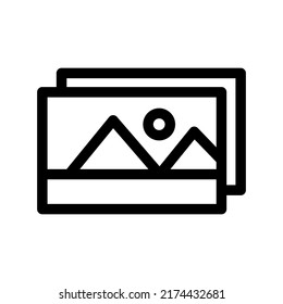 picture icon or logo isolated sign symbol vector illustration - high quality black style vector icons
