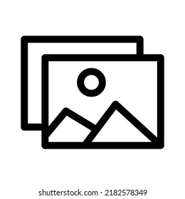 picture icon or logo isolated sign symbol vector illustration - high quality black style vector icons
