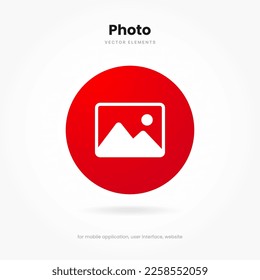 Picture icon or logo in line style. Example Image symbol for UI UX website mobile app. Vector elements EPS10.