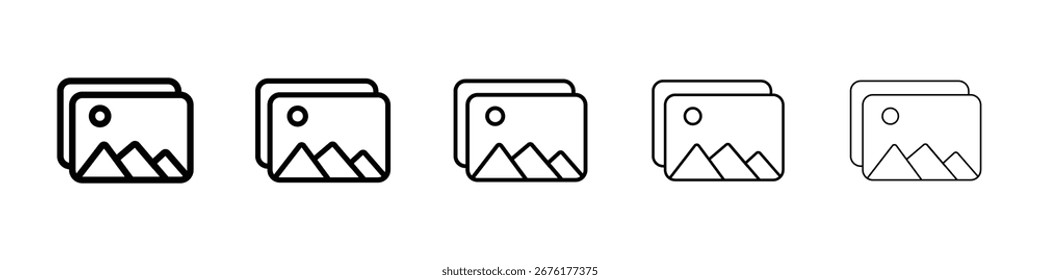 Ícone de imagem para conceito móvel e web design.