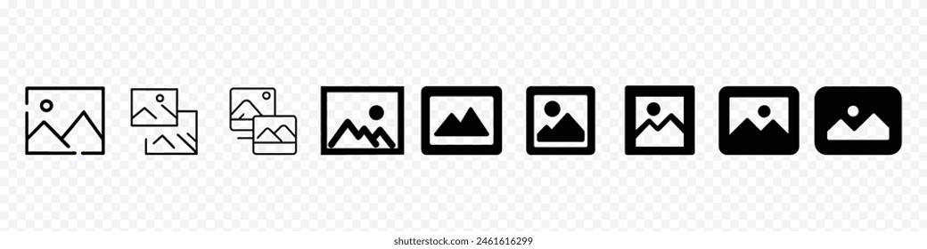 Picture icon, No image available or Picture coming soon. Picture vector icon, image symbol. 