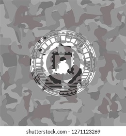 picture icon on grey camo texture