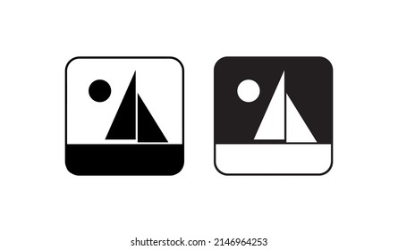 picture icon on white background
