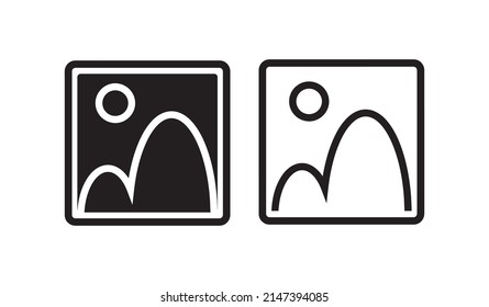 icono de imagen en fondo blanco