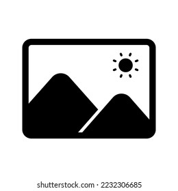picture icon on white background