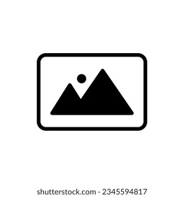 Picture icon on white background.
