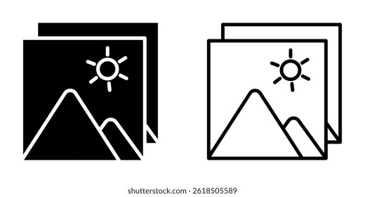 Picture icon on white background