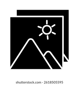 Picture icon on white background