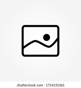 picture icon. One of set web icons