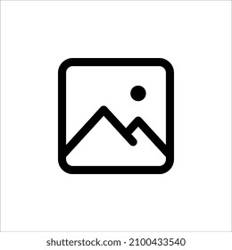 picture icon. One of set web icons on white background