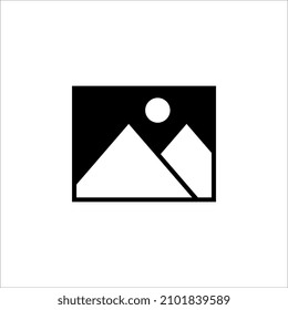 picture icon. One of set web icons on white background