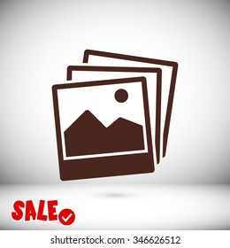 picture icon. One of set web icons
