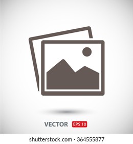 picture icon. One of set web icons