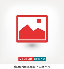 picture icon. One of set web icons