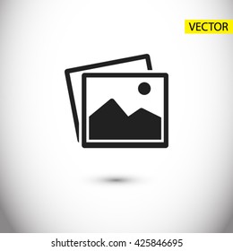 picture icon. One of set web icons