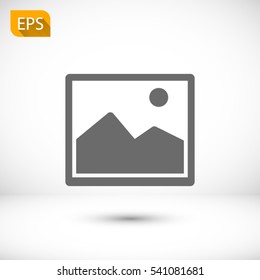 picture icon. One of set web icons