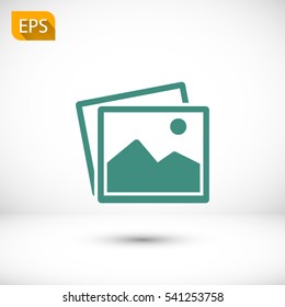 picture icon. One of set web icons