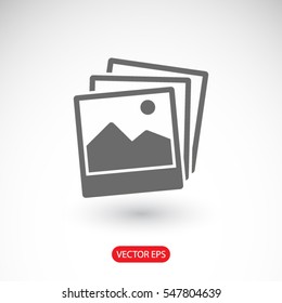 picture icon. One of set web icons