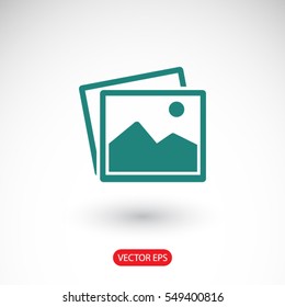 picture icon. One of set web icons