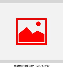 picture icon. One of set web icons