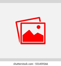icono de imagen. Uno de los iconos web establecidos
