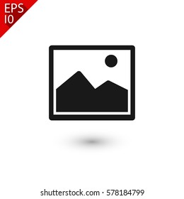 picture icon. One of set web icons
