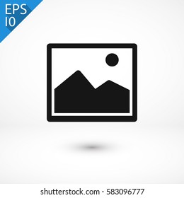 picture icon. One of set web icons