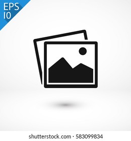 picture icon. One of set web icons