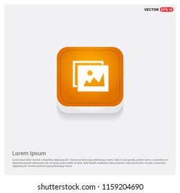 picture icon Orange Abstract Web Button - Free vector icon