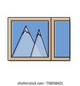 picture icon over white background vector illustration