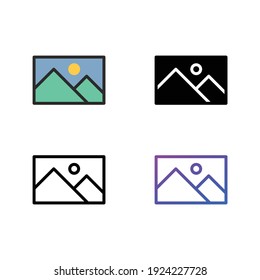 Paquete de iconos de imagen, eps 10