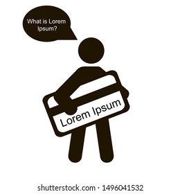 In the picture the icon of a person goes with a card with a credit card. Icon for project site, business, bank.