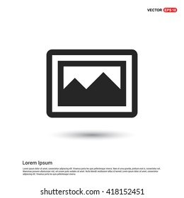 picture icon. Photo gallery flat icon