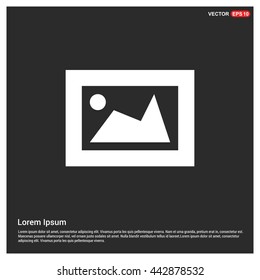 picture icon. Photo gallery flat icon