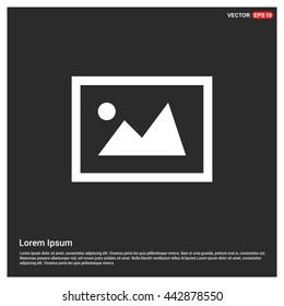 picture icon. Photo gallery flat icon