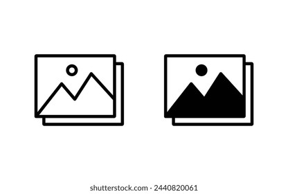 Picture icon set. image icon vector for web and mobile apps