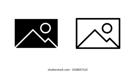 Picture Icon Set. Photo Gallery Icon Symbol