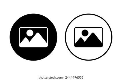 Picture icon set. photo gallery icon symbol